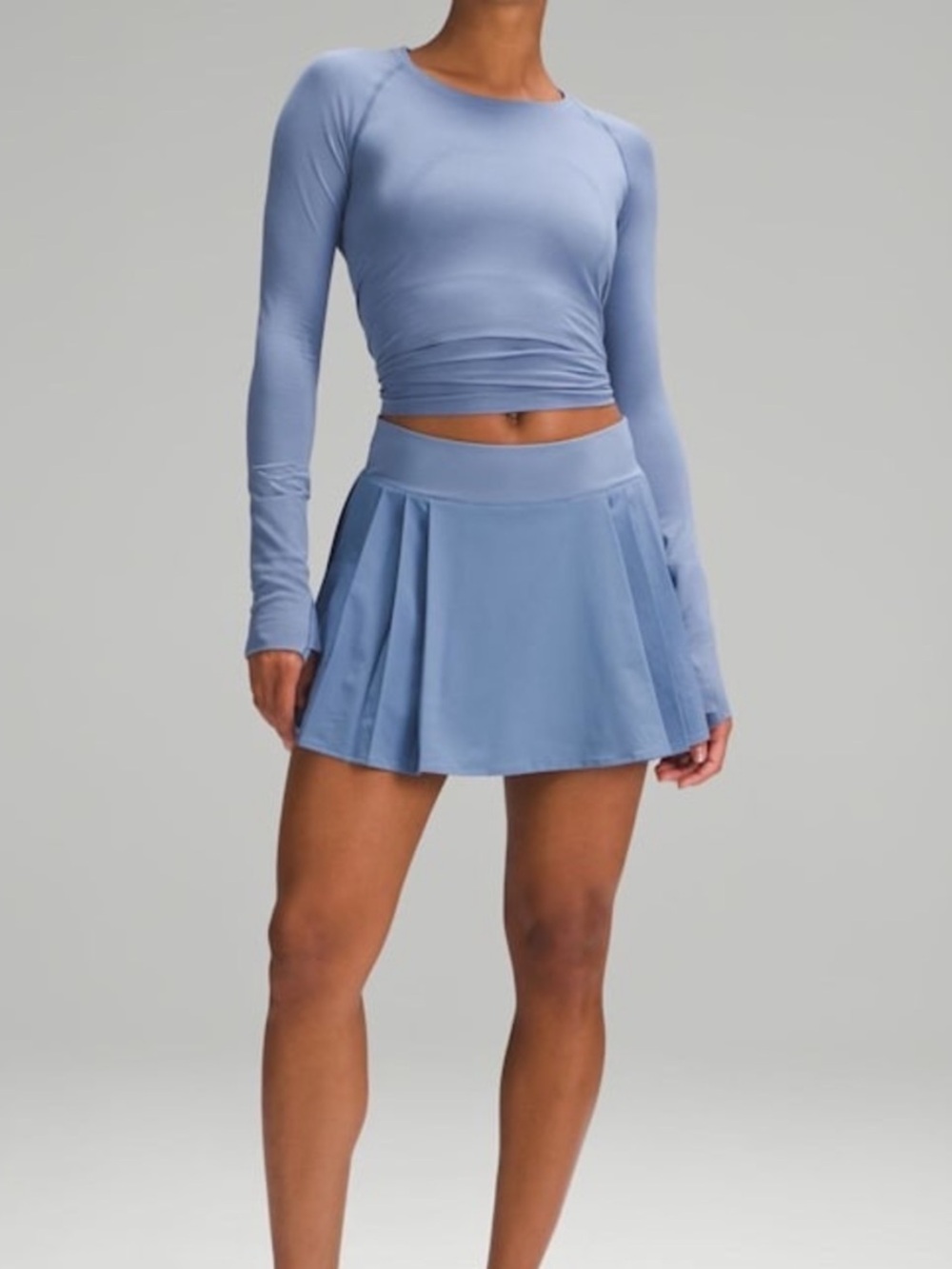 Lululemon side pleat skirt HR oasis blue 6